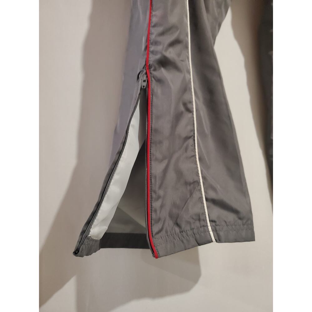 Pony Vtg Y2K 2 Piece Track Suit Windbreaker Jacket Pants Mens Size XXL Gray Red - Picture 5 of 16